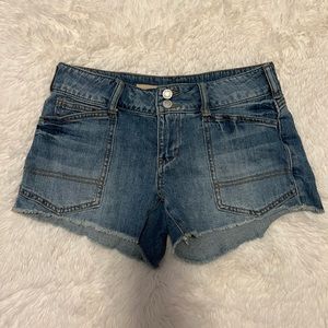 Low Rise Pilcro Jean Shorts